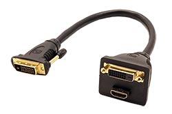 Redukce DVI-D(M) dual - DVI-D(F) dual + HDMI A(F)