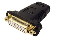 Redukce HDMI A(F) - DVI-I (F), zlacená