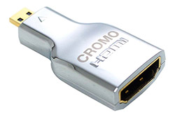 Redukce HDMI A(F) - microHDMI D(M)  kovová, zlacená
