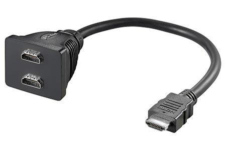 Redukce HDMI A(M) -> 2x HDMI A(F)