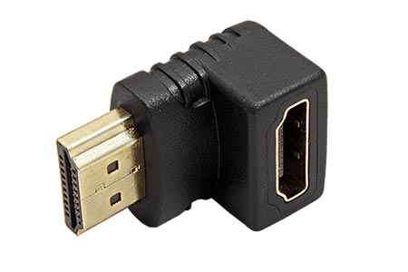 Redukce HDMI (M) - HDMI (F), lomená dolů
