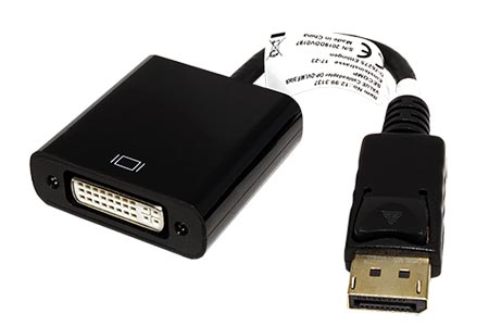 Redukce kabelová DP(M) -> DVI(F), typ 1, 1920x1200@60Hz