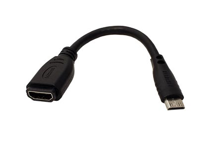 Redukce kabelová HDMI A(F) - miniHDMI(M), 15cm