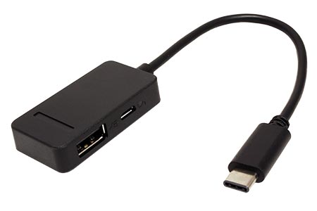 Redukce USB C(M) - USB A(F) s posíleným napájením