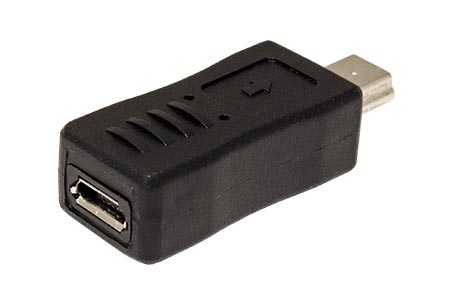 Redukce USB microUSB B(F) - miniUSB B(M)