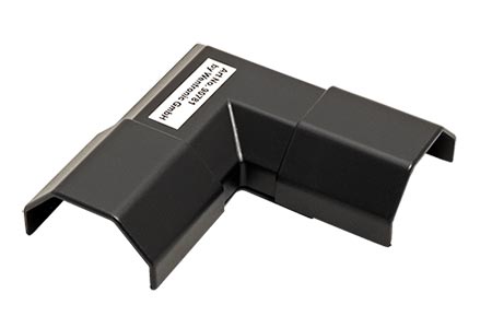 Roh kabelové lišty 33 x 18mm, plast, černý