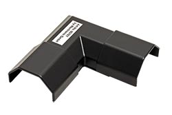 Roh kabelové lišty 33 x 18mm, plast, černý