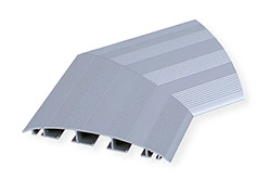 Rohová kabelová lišta hliníková Cable-Bridge, 3 kanály, 45° (930.062)