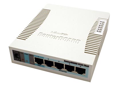 RouterBOARD RB951G-2HnD, 600MHz, 128MB, 5xLAN 10/100/1000, 802.11b/g/n, vč.L4
