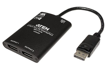 Rozbočovač DisplayPort, 2 porty, MST hub, 4K@60Hz (VS92DP)