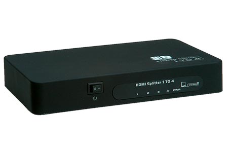 Rozbočovač HDMI na 4 monitory