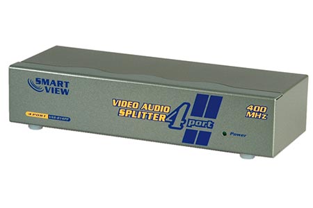 Rozbočovač VGA / Audio na 4 monitory, 400MHz