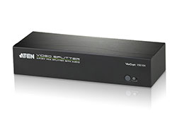 Rozbočovač VGA + audio na 4 monitory, RS232, 450MHz (VS0104)