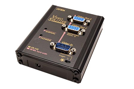 Rozbočovač VGA na 2 monitory, 350MHz (VS132)