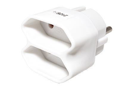 Rozdvojka 230V, 2x typ C, bílá