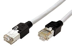 S/FTP patchkabel kat. 5e, 1,5m, šedý