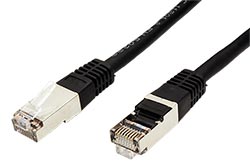 S/FTP patchkabel kat. 5e, 5m, černý