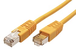 S/FTP patchkabel kat. 5e, 5m, žlutý