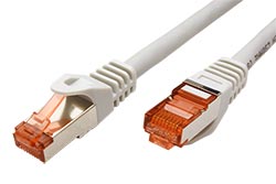 S/FTP patchkabel kat. 6, Component Level, LSOH, 5m, šedý