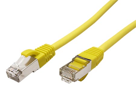 S/FTP patchkabel kat. 6, LSOH, 1,5m, žlutý