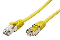 S/FTP patchkabel kat. 6, LSOH, 1,5m, žlutý