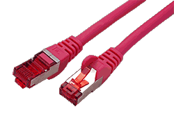 S/FTP patchkabel kat. 6, LSOH, 10m, růžový
