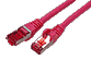 S/FTP patchkabel kat. 6, LSOH, 10m, růžový