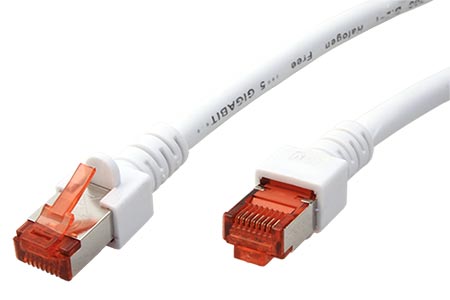 S/FTP patchkabel kat. 6, LSOH, 15m, bílý