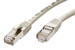 S/FTP patchkabel kat. 6, LSOH, 2m, šedý