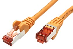 S/FTP patchkabel kat. 6, LSOH, 30m, oranžový