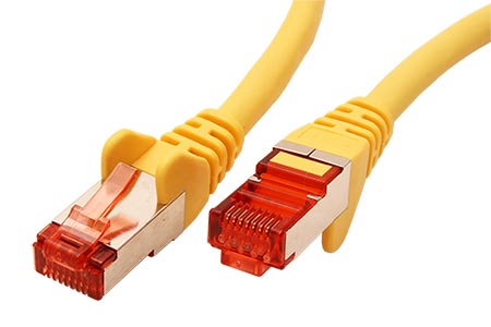 S/FTP patchkabel kat. 6, LSOH, 30m, žlutý