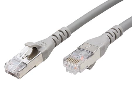 S/FTP patchkabel kat. 6a, 2,5m, šedý