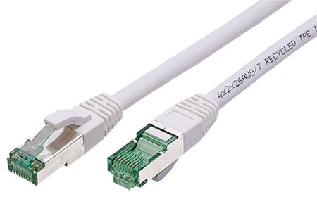 S/FTP patchkabel kat. 6a, 5m, bílý