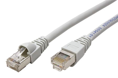 S/FTP patchkabel kat. 6a, LSOH, 1m, šedý (100007973)