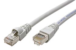 S/FTP patchkabel kat. 6a, LSOH, 1m, šedý (100007973)