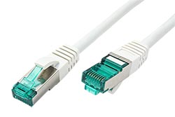 S/FTP patchkabel , kat. 6a, LSOH, 25m, bílý
