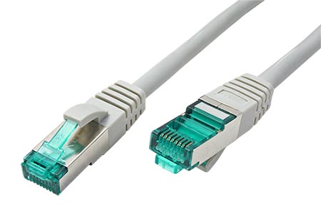 S/FTP patchkabel , kat. 6a, LSOH, 25m, šedý