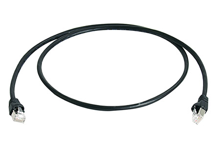 S/FTP patchkabel kat. 6a, LSOH, 3m, černý (100008467)