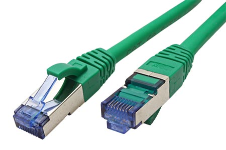 S/FTP patchkabel kat. 6a, LSOH, 3m, zelený