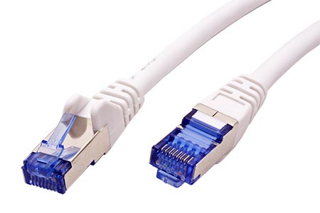 S/FTP patchkabel kat. 6a, LSOH, 50m, bílý