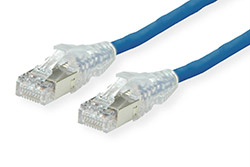 S/FTP patchkabel kat. 7, s konektory RJ45, CU 7702 flex, LSOH, 5m, modrý