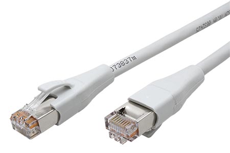 S/FTP patchkabel kat.7, s konektory RJ45, cULus, AWG 27, 10m, šedý (13084CA033-E)