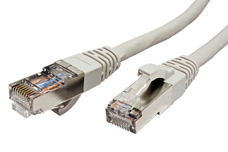 S/FTP patchkabel kat. 7, s konektory RJ45, LSOH, 2m