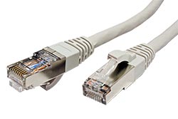 S/FTP patchkabel kat. 7, s konektory RJ45, LSOH, 3m