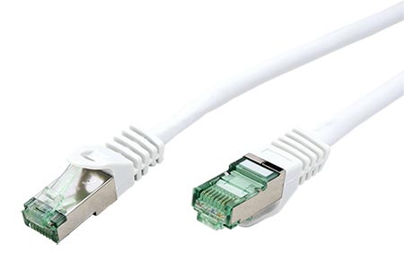 S/FTP patchkabel kat. 8.1, LSOH, 0,5m, bílý