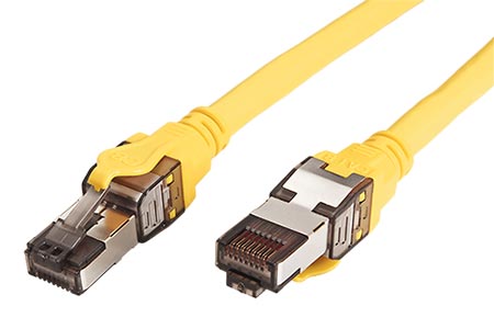 S/FTP patchkabel kat. 8.1, LSOH, 2m, žlutý