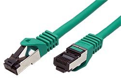 S/FTP patchkabel kat. 8, LSOH, 1m, zelený