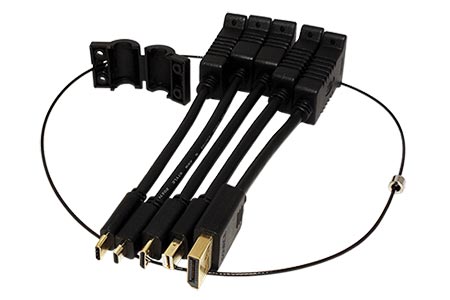 Sada adaptérů na HDMI, vstupy micro HDMI + mini HDMI + DP + mini DP + USB C, 4K@60Hz