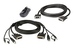 Sada kabelů pro Secure KVM, (USB + DVI-D + audio, DVI-D, USB) , 3m (2L-7D03UDX5)