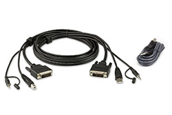 Sada kabelů pro Secure KVM, (USB + DVI-D + audio, USB) , 3m (2L-7D03UDX4)